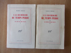 MARCEL PROUST - A LA RECHERCHE DU TEMPS PERDU- VOL. 1 SI 2- GALLIMARD, 1954 foto