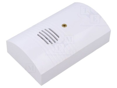 Semnalizator electromagnetic MPM 0-110dB pentru tensiune AC/DC 12-24V alb foto