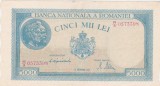 Bancnotă Rom&acirc;nia 5000 lei 1943, BNR, seria R/3, Regele Mihai I