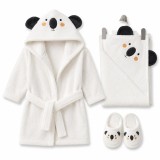 Cumpara ieftin Set Premium 0-2 ani, halat, prosop cu capison si papucei, Koala