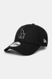 New Era șapcă de baseball din bumbac culoarea negru, cu imprimeu, 60471464