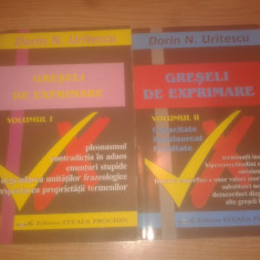 Greseli de exprimare - volumul I + volumul II - Dorin N. Uritescu (1999, 2000)