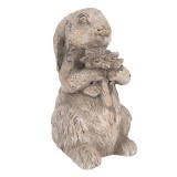 Cumpara ieftin Figurina Iepuras Paste piatra gri 10x9x15 cm