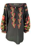 Bluza tip ie dama B2, negru/rosu , marimea M