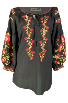 Bluza tip ie dama B2, negru/rosu , marimea M foto