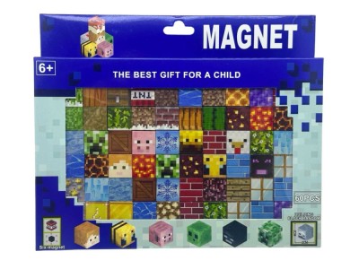 Set cuburi magnetice Minecraft 60 piese foto