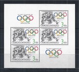 Cehoslovacia 1984 - Jocurile Olimpice Sarajevo, bloc neuzat