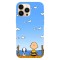 Husa compatibila cu Apple iPhone 11 Pro Max model Snoopy Contemplating, Silicon, TPU, Viceversa