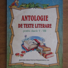 Antologie de texte literare V-VIII