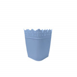 Ghiveci Dantelat Sterk, 1L, Alb, 11.5x11x14.5 cm, Plastic, Ghiveci, Ghiveci Dantelat, Ghiveci Flori, Ghiveci Pentru Flori, Ghiveci Color, Ghiveci Inte