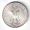 GERMANIA 5 MARCI MARK 1969 G ARGINT THEODOR FONTANE AUNC UNC