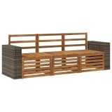 vidaXL Seturi de canapele 3 pcs Lemn Solid de Acacia 3383975