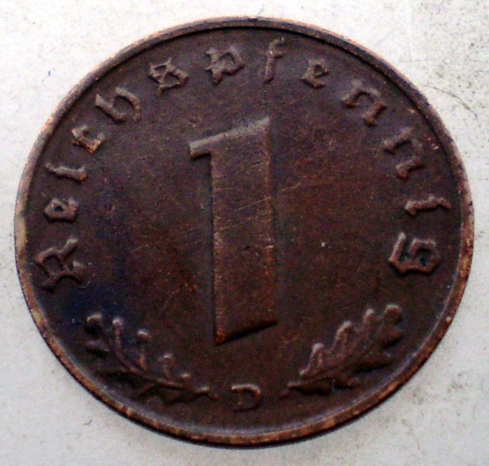 2.429 GERMANIA 1 REICHSPFENNIG 1937 D