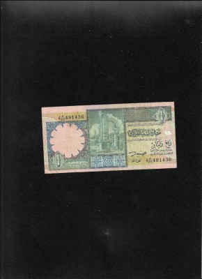 Libia Libya 1/4 dinar 1991 seria491436 foto