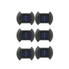 Set 6 lampi LED solare cu lumina bidirectionala pentru garduri, scari exterioare, senzor de lumina calda