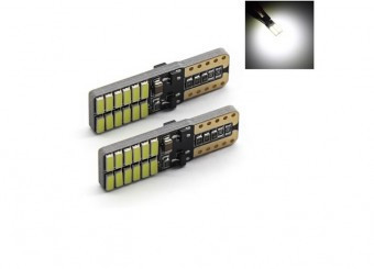 Set 2 becuri T10 12-24V 4014SMD foto