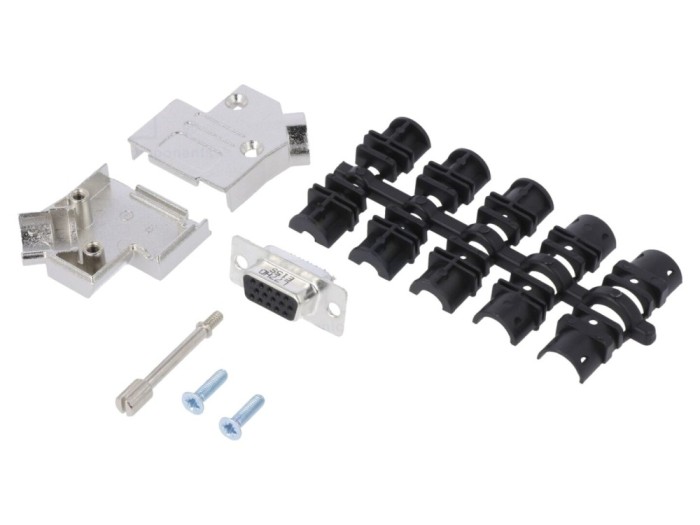 Conector D-Sub HD 15 Pin Mamă 45&deg;