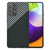 Husa slim carbon pentru samsung galaxy a52 4g / a52 5g / a52s 5g - protectie premium fibershell, stealth gray