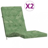 Cumpara ieftin Perne scaun de terasa, 2 buc, model frunze, textil Oxford