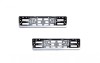 Suport Numar Auto Cromat Premium ALM - Set 2 Bucati, Universal