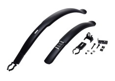 Set aparatoari noroi WM, fata+spate plastic, roata 24&quot;-28&quot;, culoare negru Cod:AWR2155