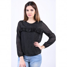 Bluza Only Patricia Ruffle Black foto