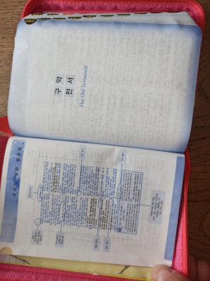 BIBLIA NEOPROTESTANTA IN LIMBA COREEANA SI CANTECE RELIGIOASE, 2008, foto