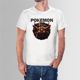 Tricou personalizat barbat &quot;Dark Pokemon&quot;, Alb, Marime M