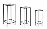 Cumpara ieftin Set 3 suporturi fier ghivece flori Positano 18x18x51 cm, 23x23x57 cm, 28x28x68 cm
