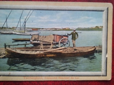 1911-C.P.circ.-Transportul namolului din lac RARA foto