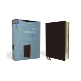 NIV, Thinline Bible, Bonded Leather, Black, Red Letter Edition