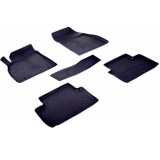 Covorase Cauciuc Premium Stil Tavita Chevrolet Cruze I 2008-2016, Negru, Fara Miros, Bordura 3cm