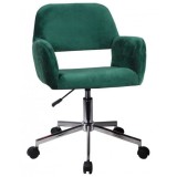 Scaun rotativ, catifea, verde, max 120 kg, 58x60x78/90 cm GartenVIP DiyLine