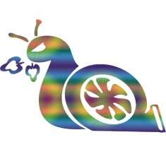 Sticker Auto Turbo Melc , Design Amuzant pentru Masina Ta