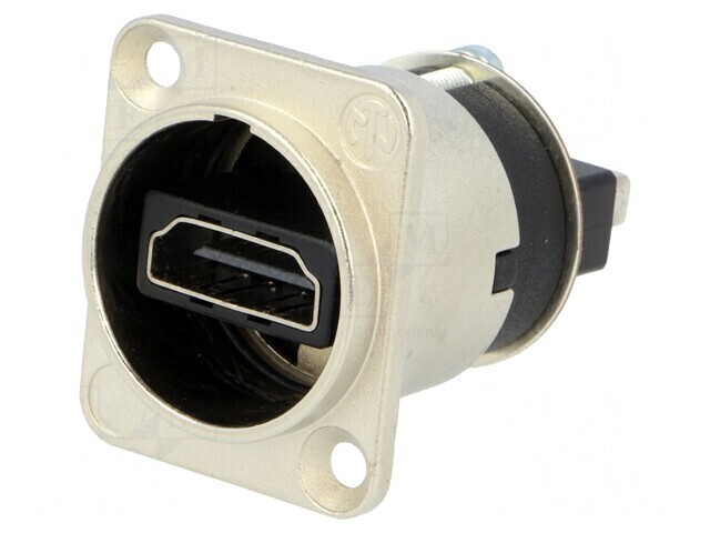 Adaptor HDMI dublu ecranat aurit argintiu