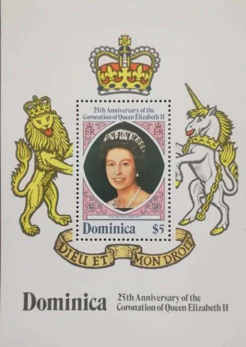 BC52, Dominica 1978, colita regina Elisabeta a II-a