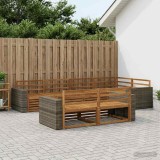 Cumpara ieftin Set de canapele de exterior 7 buc. 7-Locuri natural