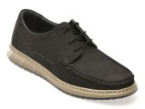 Mocasini SHOWMAN negri, SH4102, din nabuc