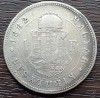 (A714) MONEDA DIN ARGINT UNGARIA - 1 FORINT 1882 KB, FRANZ JOSEPH, MAI RARA, Europa