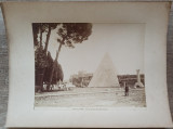 Piramida lui Cestius, Roma// fotografie sec. XIX, Giorgio Sommer Napoli
