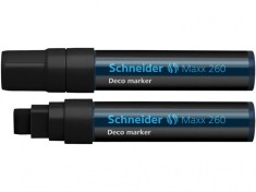 Marker cu creta lichida,varf tesit,model Schneider Maxx 260,8 culori