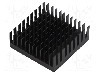 Radiator extrudat, aluminiu, 40mm x 40mm, negru, Advanced Thermal Solutions - ATS-55400K-C1-R0