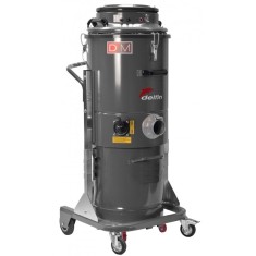 Aspirator industrial pentru praf umed-uscat, DM3EL DELFIN, 3 motoare, 3.450W, recipient cu roti, 60 litri, 230V