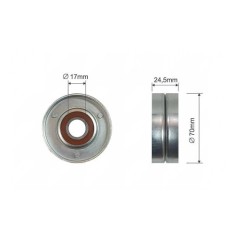 Rola curea transmisie Audi A3 1.9tdi 1996-, Skoda Octavia 1.9tdi 1996-, Golf 4 1.9tdi 1997-, NTY RNK-AU-002