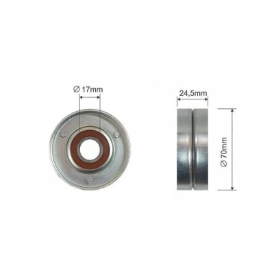 Rola curea transmisie Audi A3 1.9tdi 1996-, Skoda Octavia 1.9tdi 1996-, Golf 4 1.9tdi 1997-, NTY RNK-AU-002 foto