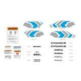 Stickere CF Moto CForce 400 450 520 S L 2020-2023 set complet rezistent UV
