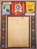 O.220 CALENDAR ROMANIA RPR 1961 I.C.M. INTREPRINDEREA PENTRU COLECTAREA METALELOR