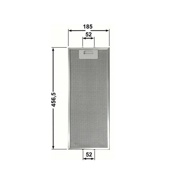 Filtru de aluminiu lavabil hota Hotpoint Ariston Hotpoint AH61CMX/HA