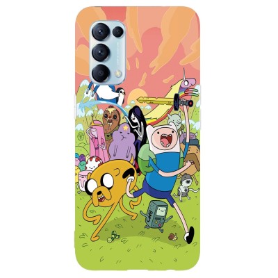 Husa compatibila cu Oppo Reno 4 Lite model Adventure time, Silicon, TPU, Viceversa foto