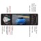 Radio MP3 Mp5 Player auto 1DIN Bluetooth Handsfree USB Auxiliar LCD